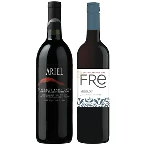 Non Alcoholic Wine Pack Ariel Cabernet Sauvignon and Fre Merlot Business & Hol iday Gift Ideas Sampler Pack