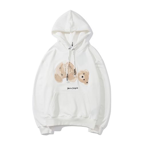 OLGyn Men's and Women's Couple Tide Sweatshirt Palm hoodies Angel Hip Hop Fall Pullover Round Neck Loose Sweatshirt XL