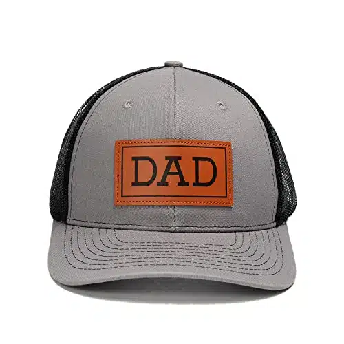 PAUPPY Dad Hat Gifts for Father's Day,New Grandpa Gifts Mesh Gray Trucker Hat Golf Hat Summer Hat for New Dad Baseball Hats