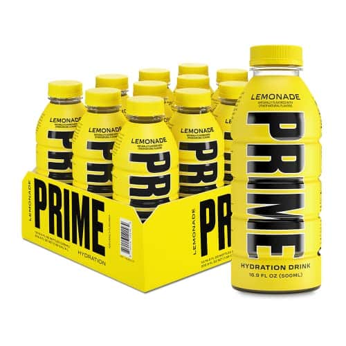 PRIME Hydration LEMONADE  Sports Drinks  Electrolyte Enhanced for Ultimate Hydration  mg BCAAs  B Vitamins  Antioxidants  g Of Sugar  Fluid Ounce  Pack