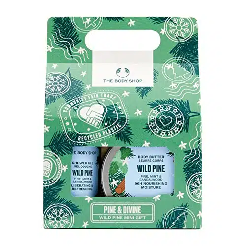 The Body Shop Pine & Divine Wild Pine Mini Gift Set â Invigorating Pine Scented Holiday Skincare Kit â Vegan â Items