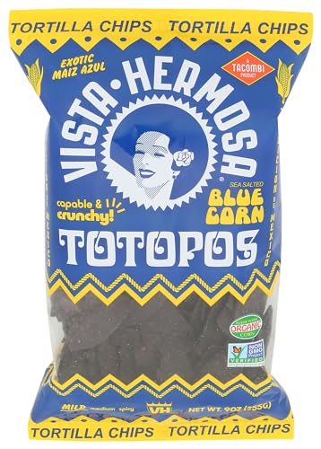 VISTA HERMOSA Blue Corn with Lime Totopos, OZ
