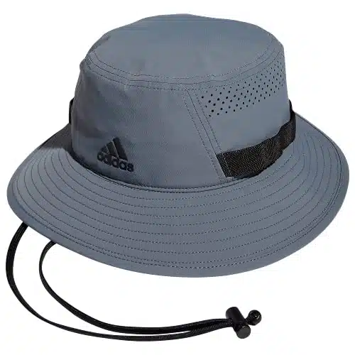 adidas Men's Victory Bucket Hat, Grey, Large X Large