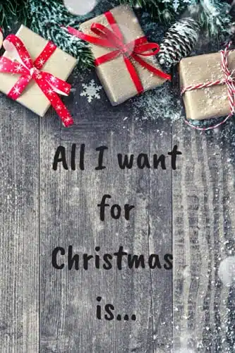 All I Want For Christmas Is.... Christmas Holiday Planner and Organizer   personal wish list   shopping list   movies to watch list   menu ... sheets and more   small x inch s