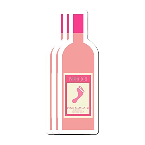 Big Lens store Barefoot Pink Moscato Stickers (PcsPack)