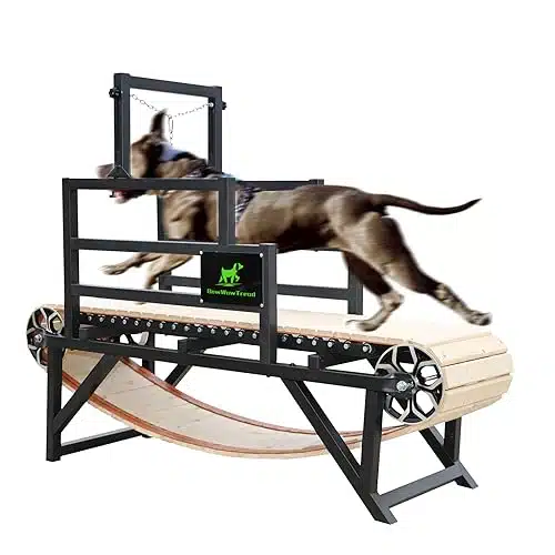 BowWowTread Dog Treadmill for Large Medium Dogs, Dog Trotter Running Machine Exercise Equipment for Dog Indoor Home lbs Capacity