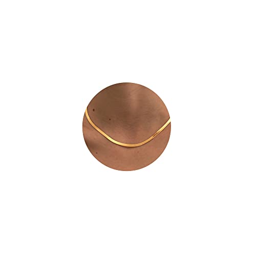 CHESKY Herringbone Necklace for Women, Dainty Gold Chain k Plated M Flat Snake Necklaces Thick Chunky Choker Women