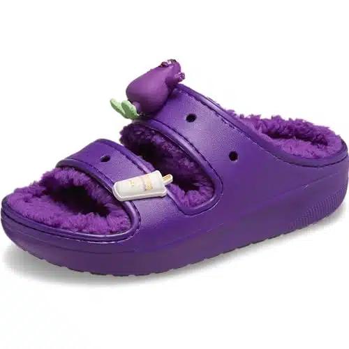 Crocs McDonald's X Grimace Cozzzy Unisex Sandal, Purple,  Men
