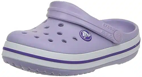 Crocs Unisex Child Crocband Clogs (Todder Shoes), LavenderNeon Purple, Toddler