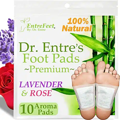 Dr. Entre's Foot Pads Premium Foot Pads to Feel Better, Sleep Better & Relieve Stress  Effective Organic Lavender & Rose Foot Patches  Pack