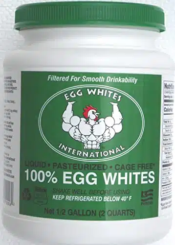 Egg Whites International % Pure Liquid Egg Whites Designed to Drink. NO% CAGE FREE (Half Gallon)