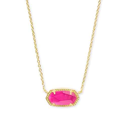 Kendra Scott Elisa Pendant Necklace for Women, Fashion Jewelry, k Gold Plated, Azalea Illusion