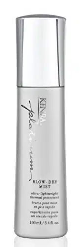 Kenra Platinum Blow Dry Mist  Ultra Lightweight Thermal Protectant  Detangles, Smooths, & Softens  Eliminates Frizz & Resists Humidity  Fine To Medium Hair  fl. oz