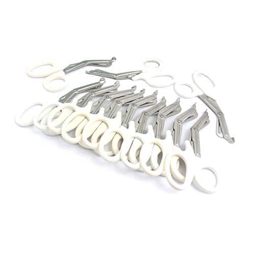LAJA IMPORTS PCS PARAMEDIC UTILITY BANDAGE FIRST AID STAINLESS STEEL TRAUMA 'EMT EMS SHEARS SCISSORS ' WHITE
