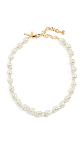 Lele Sadoughi Women's Baroque Pearl Collar Necklace, Pearl, Off White, One Size