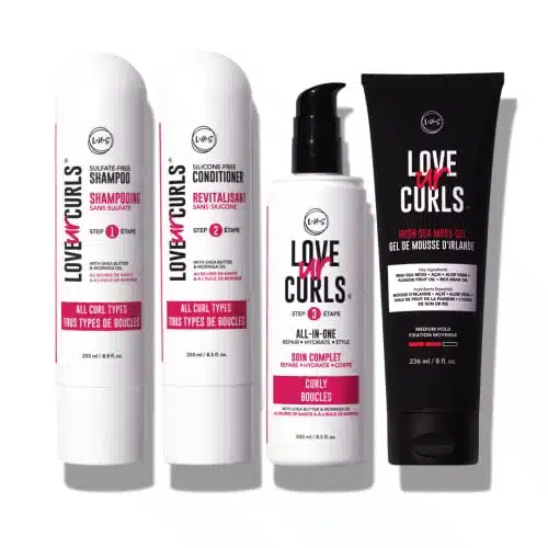 Love Ur Curls Ultra Defining Curl Kit   Simplified Curly Hair Routine   Hydrating & Repairing   Vegan & Cruelty Free   with Irish Sea Moss, Aloe Vera & Shea Butter for Extra D