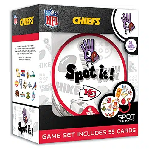 MasterPieces Game Day   NFL Kansas City Chiefs Spot It Game for Kids, Adults, and Family
