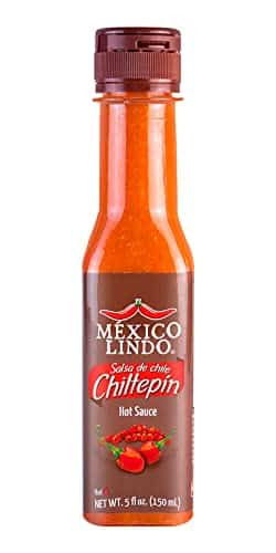Mexico Lindo Chiltepin Hot Sauce  ,Scoville Level  Traditional Spicy Flavor  Fl Oz Bottle (Pack of )