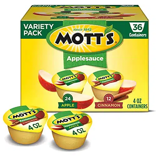 Mott's Apple & Cinnamon Variety Pack Applesauce, Ounce Cup, Count