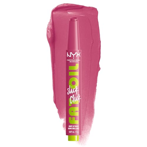 NYX PROFESSIONAL MAKEUP Fat Oil Slick Click, Lightweight, Buildable, Pigmented Vegan Lip Balm DM Me