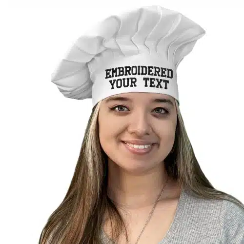 Personalized Chef Hat   Custom Embroidery, Poplin Floppy Design, Unisex for Men & Women. Perfect for Chefs!