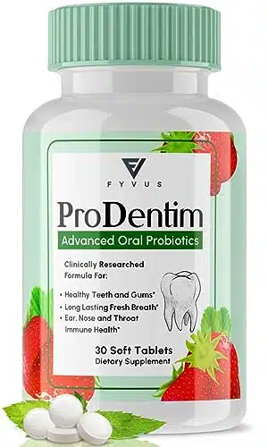 Prodentim Chewable Tablets for Gums and Teeth Oral Probiotics Mouth Bad Breath Treatment Dental Candy Melts, Pro Dentim Soft Dissolvable Chews Advanced Halitosis Mints   Straw