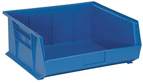 QUANTUM STORAGE SYSTEMS K QBL Pack Stack and Hang Plastic Bin Storage Containers, x x , Blue