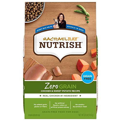 Rachael Ray Nutrish Zero Grain Dry Dog Food, Chicken & Sweet Potato Recipe, Pound Bag