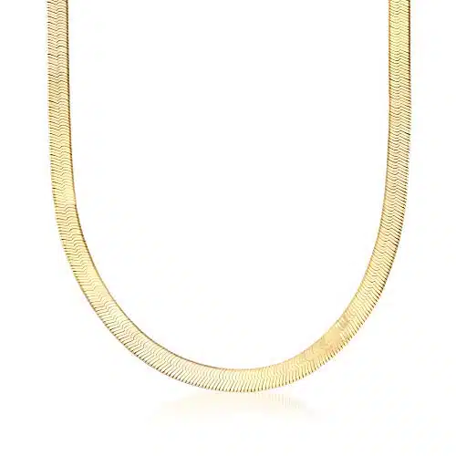 Ross Simons Italian mm Herringbone Chain Necklace