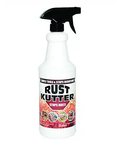Rust Kutter   Stops Rust and Converts Rust Spots to Leave A Primed Surface Ready to Paint, Professional Rust Repair Manufactured in USA  Sprayer Included