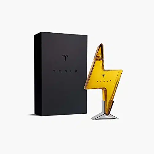 Tesla Tequila Decanter Bottle & Stand   Limited Edition