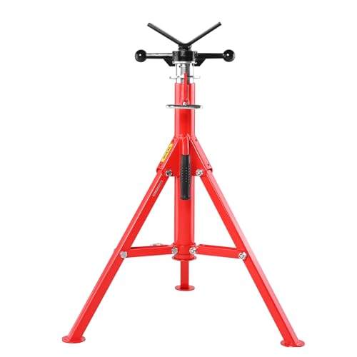 VEVOR Heavy Duty Pipe Stand Adjustable Folding Pipe Jack Stand  Sturdy Construction lbs Load Capacity  Ideal for Welding, Automotive, and Construction Projects