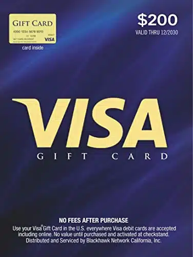 Visa $Gift Card (plus $Purchase Fee)