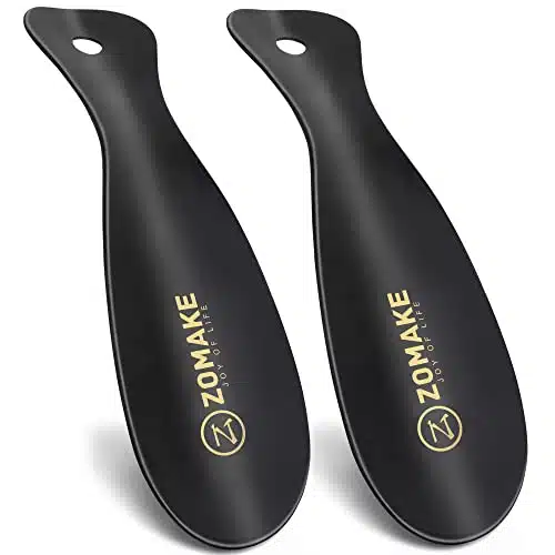 ZOMAKE Metal Shoe Horn,Pack Stainless Steel ShoeHorn Inches   Portable for Travel Use
