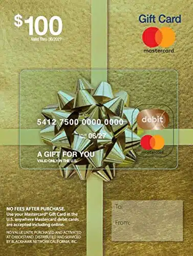 $astercard Gift Card (plus $Purchase Fee)