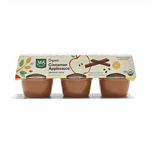 by Whole Foods Market, Organic Cinnamon Applesauce Unsweetened, Ounce