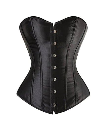 frawirshau Black Corset Top Black Corset Tops for Women Black Corset Plus Size Womens Black Corset Top a Corset Renaissance Corset Black Size L