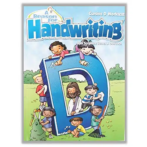 th Grade Cursive Handwriting Workbook Level D by A Reason For   Learning Workbooks for Kids Age   Practice Paper Books for Fourth Grader   Homeschool Resource to Learn Scriptu