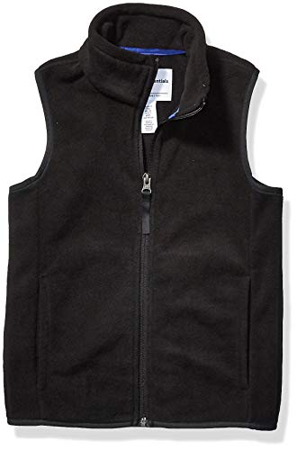 Amazon Essentials Toddler Boys' Polar Fleece Vest, Black, T