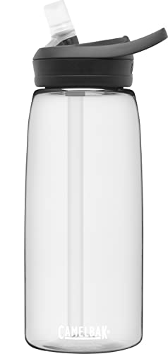 CamelBak eddy+ Water Bottle with Tritan Renew  Straw Top oz, Clear