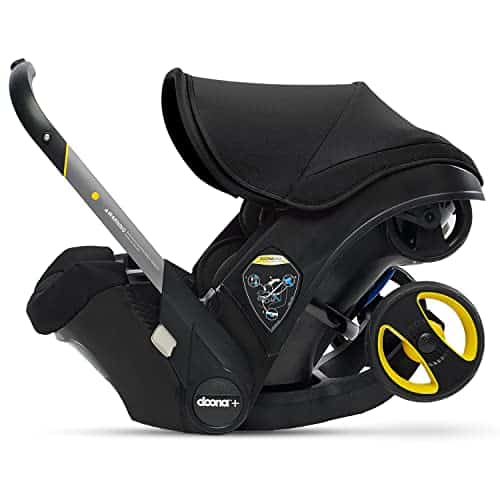 Doona Infant Car Seat & Latch Base   Rear Facing, Car Seat to Stroller in Seconds   US Version, Nitro Black