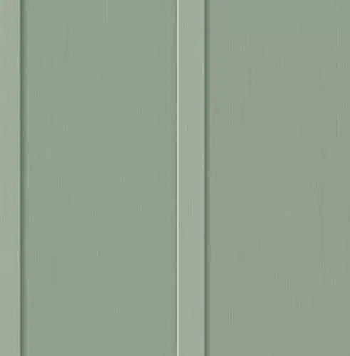 Faux Board and Batten Prepasted Wallpaper (Sage Green)