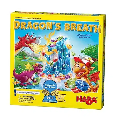 HABA Dragon's Breath   Kinderspiel des Jahres (Children's Game of The Year) Winner   an Exciting Collecting Game for Players Ages +