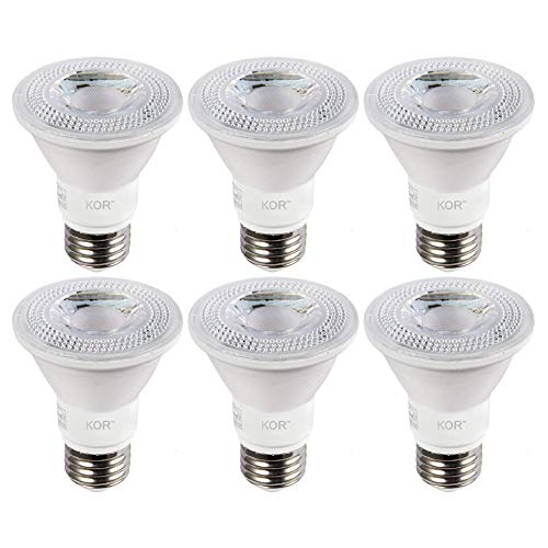 KOR (Pack of ) LED PARLight Bulbs,  (Replaces  PAR), K Soft White, EBase, Dimmable, Waterproof IndoorOutdoor Use, UL & Energy Star