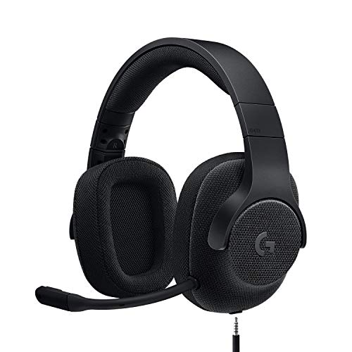 Logitech Gired Gaming Headset with DTS Headphone X Surround for PC, PS, PSPRO, Xbox One, Xbox One S, Nintendo Switch  Triple Black