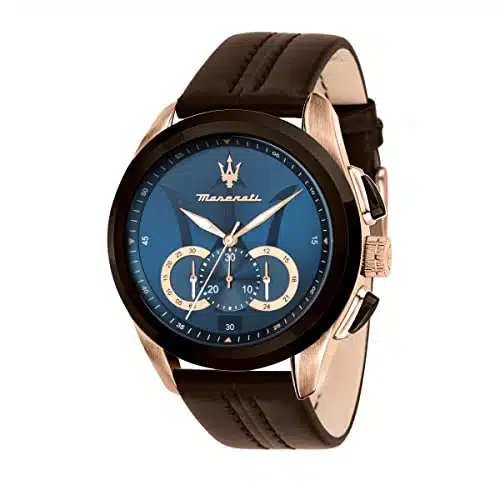 Maserati Men's RTraguardo Analog Display Analog Quartz Brown Watch