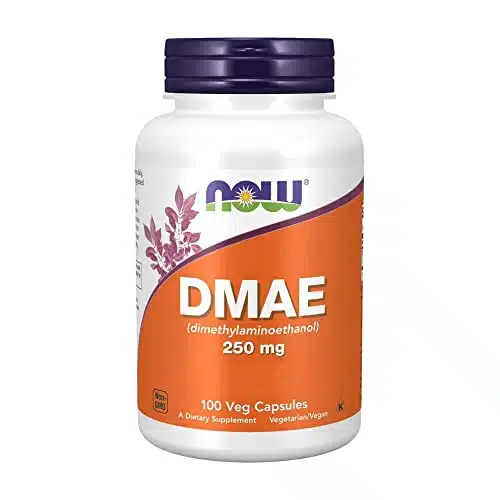 NOW Supplements, DMAE (Dimethylaminoethanol) mg, Healthy Brain Function, Veg Capsules