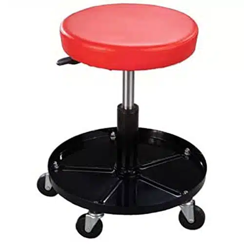 Pro Lift C Pneumatic Chair with lbs Capacity  Black  Red