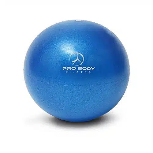 ProBody Pilates Ball Small Exercise Ball, Inch Bender Ball, Mini Soft Yoga Ball, Workout Ball for Stability, Barre, Ab, Core, Physio and Physical Therapy Ball at Home Gym & Of