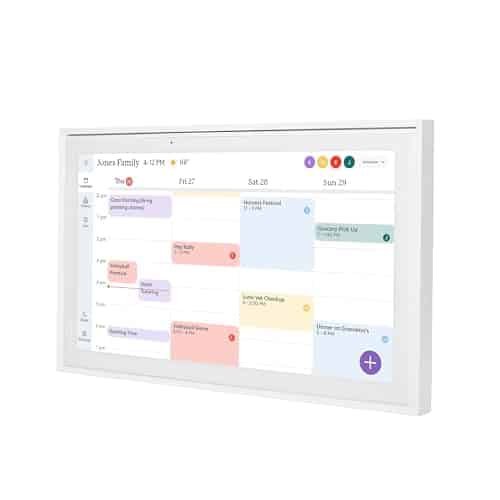 Skylight Calendar inch Digital Calendar & Chore Chart, Smart Touchscreen Interactive Display for Family Schedules   Wall Mount Included